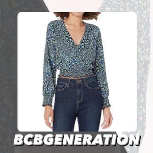 NWT BCBGeneration Floral Crop Top